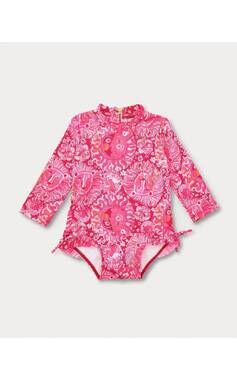 NEW LILLY PULITZER girls upf50+ idella infant swimsuit in paradise punch lil jim